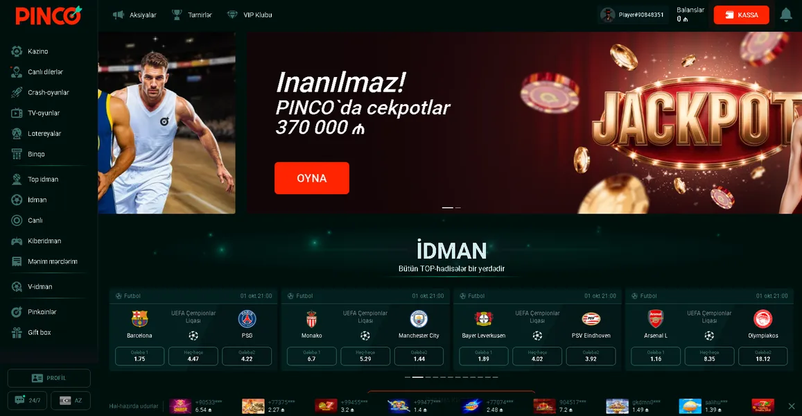 Pin Up kazino bonusları və kampaniyalar, sərfəli təkliflər və promosyonlar Pin Up kazino bonusları və kampaniyalar